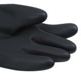 Latex Gloves Rubber PPE Industrial Anti Chemical Acid Heavy Duty - Side View