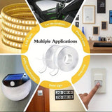 Double-Sided Nano Mounting Tape Traceless Clear Adhesive Invisible Gel 2M x 20mm - Low Angle