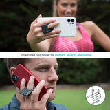 phonetag - Multi-View Phone Stand with Magnetic Ring Holder Universal (Black) - 45-Degree Angle
