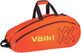 Volkl Team Tennis Racquet Bag for 6 Rackets - Lava/Neon Yellow Combi V79102 - Front View
