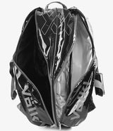 Volkl Primo Combi Tennis Bag Black / Charcoal (V72002) for 6-9 Racquets - Close-Up Angle