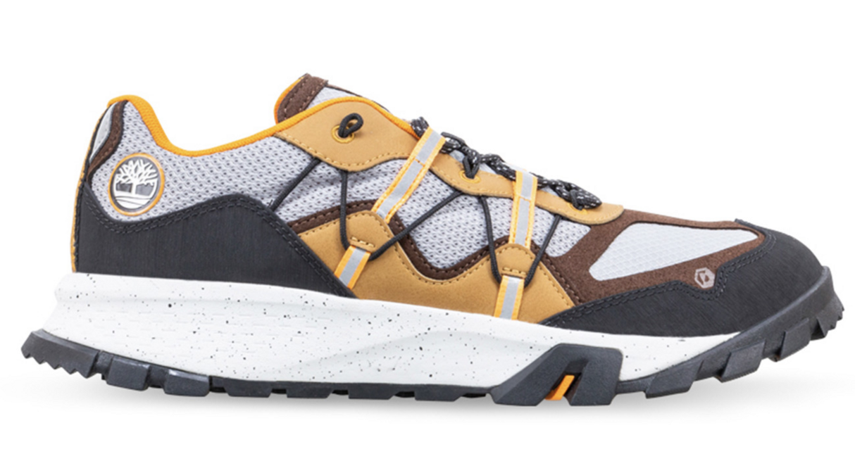 Timberland Men's Garrison Trail Low Hiking Sneakers - Eco-Friendly Grey/Brown - Size 10 US