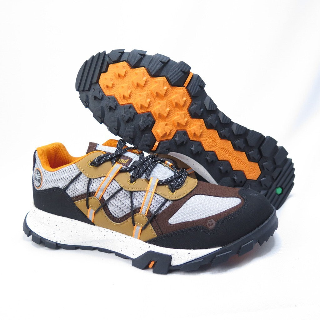 Timberland Men's Eco-Friendly Garrison Trail Low Hiking Sneakers - Grey/Brown - Size US 9