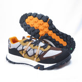 Timberland Men's Eco-Friendly Garrison Trail Low Hiking Sneakers - Grey/Brown - Size US 9 - Front View