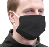6x Tigerplast Fabric Face Mask Washable Reusable Mask Protect Cover - Black - Side View