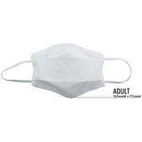 TIGERPLAST Fabric Face Mask Washable Reusable Mask Protect Anti-Microbial Mouth Cover - White - Extra Image
