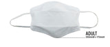 3x Tigerplast Fabric Face Mask Washable Reusable Mask Protect Cover - White - Rear View