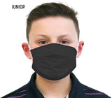 TIGERPLAST Kids Fabric Face Mask Washable Reusable Mask Protect Mouth Cover - Black - Side View