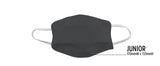 3x Tigerplast Kids Fabric Face Mask Washable Reusable Mask Protect Cover - Black - Rear View