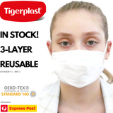 TIGERPLAST Kids Fabric Face Mask Washable Reusable Mask Protect Mouth Cover - Black - Extra Image