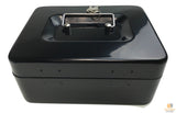 Lockable METAL CASH BOX Deposit Petty Cash Slot Money Safe Portable 2 Keys New - 45-Degree Angle
