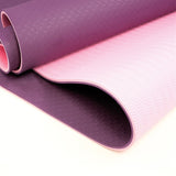 YOGA MAT Non-Slip Light Gym 1830x610x6mm Pilates Home Fitness - Assorted Colours - Top-Down View