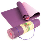 YOGA MAT Non-Slip Light Gym 1830x610x6mm Pilates Home Fitness - Assorted Colours - 45-Degree Angle