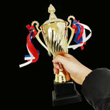 TROPHY CUP Sport Award Football School Table Tennis Gold Trophie - 30cm - Side View
