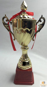 TROPHY CUP Sport Award Football School Table Tennis Gold Trophie - 30cm - 45-Degree Angle