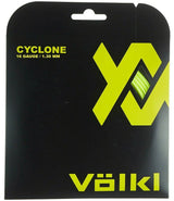 1 Pack Volkl Cyclone 16g/1.30mm Tennis Racquet Strings - Neon Yellow - Front View