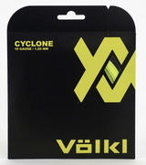 1 Pack Volkl Cyclone 18g/1.20mm Tennis Racquet Strings - Neon Yellow - Front View