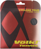 1 Pack Volkl Cyclone Tour 16g/1.30mm Tennis Racquet Strings - Anthracite - Front View