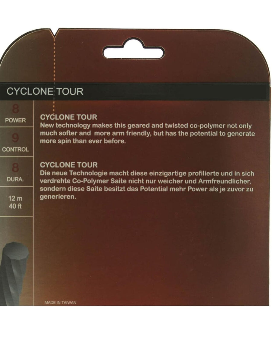 1 Pack Volkl Cyclone Tour 16g/1.30mm Tennis Racquet Strings - Red, image 4
