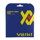 Volkl Power Fiber Pro- Lava 16g/1.30mm Tennis String - 12 M Set - Front View