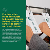 Orphea 2pcs Clothes Protector Flower Scented Natural Diffuser for Closet Wardrobe Hangers - 45-Degree Angle