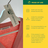 Orphea 12pcs Clothes Protector Natural Flower Floral Scented Strips for Drawers/Closets - Rear View