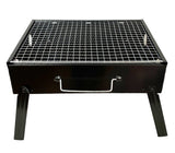 Mini Portable Foldable Charcoal Grill BBQ Grill Outdoor - Matte Black - Front View