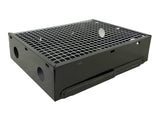 Mini Portable Foldable Charcoal Grill BBQ Grill Outdoor - Matte Black - Side View