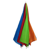 2-pc-Set Rainbow Umbrella Hat + 70s Fake Moustache Costume Props Novelty Fancy - Top-Down View