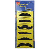 2-pc-Set Rainbow Umbrella Hat + 70s Fake Moustache Costume Props Novelty Fancy - Extra Image