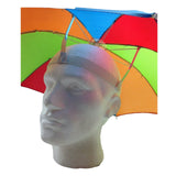 2-pc-Set Rainbow Umbrella Hat + 70s Fake Moustache Costume Props Novelty Fancy - Extra Image