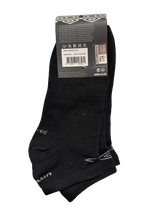 Umbro Men's Black Trainer Ankle Socks - 3 Pair Pack - EU Size 39-42 - Top-Down View