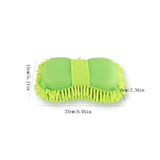 Microfibre Car Wash Mitt Chenille Sponge Ultra Absorbent Drying Towel For Car - Top-Down View