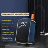Portable Rechargeable Tire Inflator & Air Pump with Digital Display - 45-Degree Angle
