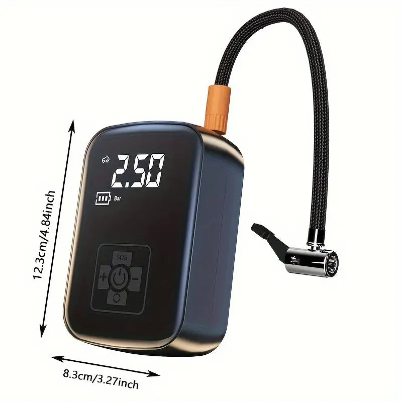 Portable Rechargeable Tire Inflator & Air Pump with Digital Display