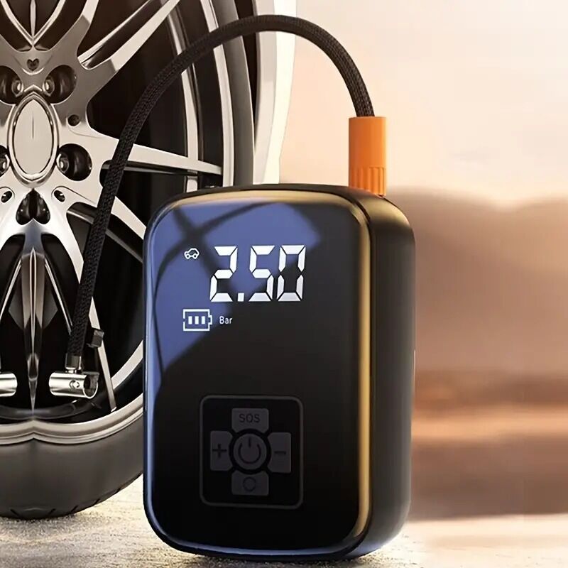 Portable Rechargeable Tire Inflator & Air Pump with Digital Display