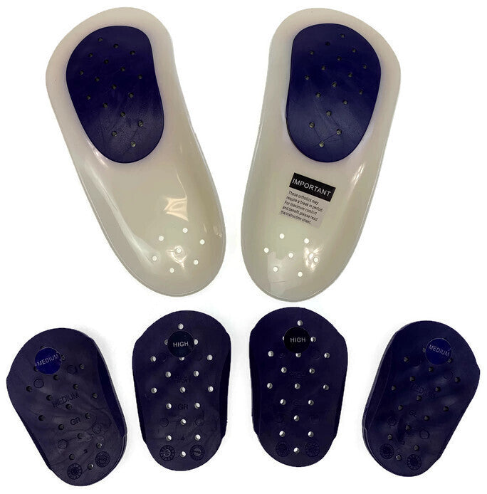 WALKFIT Orthotics 3/4 Insoles Walk Fit Foot Feet Support in Blue - B (Womens 5-5.5, Mens 4-4.5)