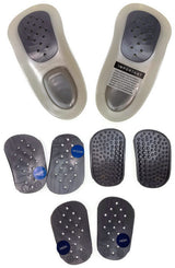 WALKFIT ORTHOTICS Insoles Walk Fit Foot Feet Support PLATINUM SILVER - I (Womens 13-13.5, Mens 12-12.5) - Front View