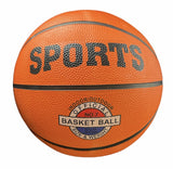 Classic Rubber Basketball Training Standard Size Downtown for NBA- Black/Orange - 45-Degree Angle