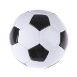 Classic Soccer Ball Football Training Standard Size 5 - Black/White - Side View