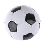Classic Soccer Ball Football Training Standard Size 5 - Black/White - Front View