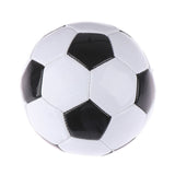 Classic Soccer Ball Football Training Standard Size 5 - Black/White - Side View