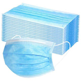 50x CE CERTIFIED Disposable SURGICAL MASKS Face Guard Dust Mouth 3 Ply Air Purifying - 45-Degree Angle