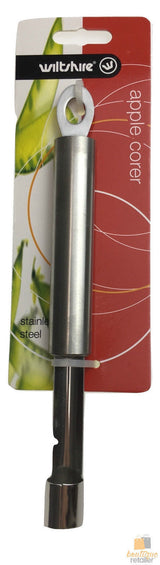 WILTSHIRE APPLE CORER Fruit Vegetable Cutter Slicer Tool Stainless Steel W3193 - Close-Up Angle