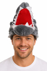 WOLF HAT Funny Party Costume Adult Childrens Animal Fancy Dress Halloween Cap - Top-Down View
