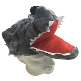 WOLF HAT Funny Party Costume Adult Childrens Animal Fancy Dress Halloween Cap - Rear View