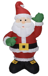 135cm Inflatable Santa Claus with LED Lights for Festive Holiday Decor