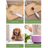 Weighing Electronic Digital Spoon Scale LCD Display Kitchen Food Measuring Tools - Top-Down View