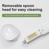 Weighing Electronic Digital Spoon Scale LCD Display Kitchen Food Measuring Tools - Rear View