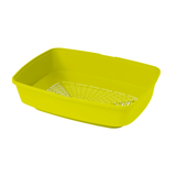 Scoop Free Cat Litter Box, Moderna Lift-to-Sift Grey, Jumbo - 45-Degree Angle